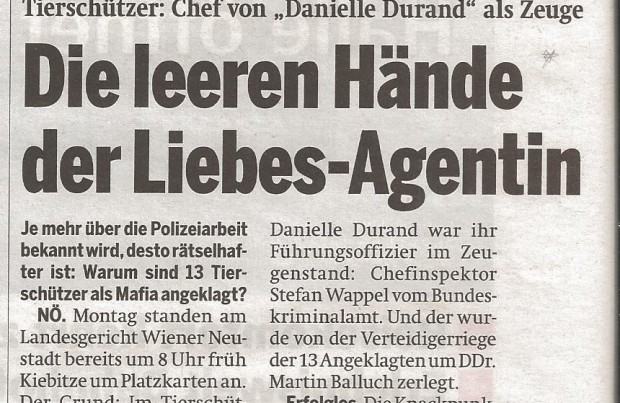 Die leeren Hände der Liebesagentin (Österreich 14.12.2010)